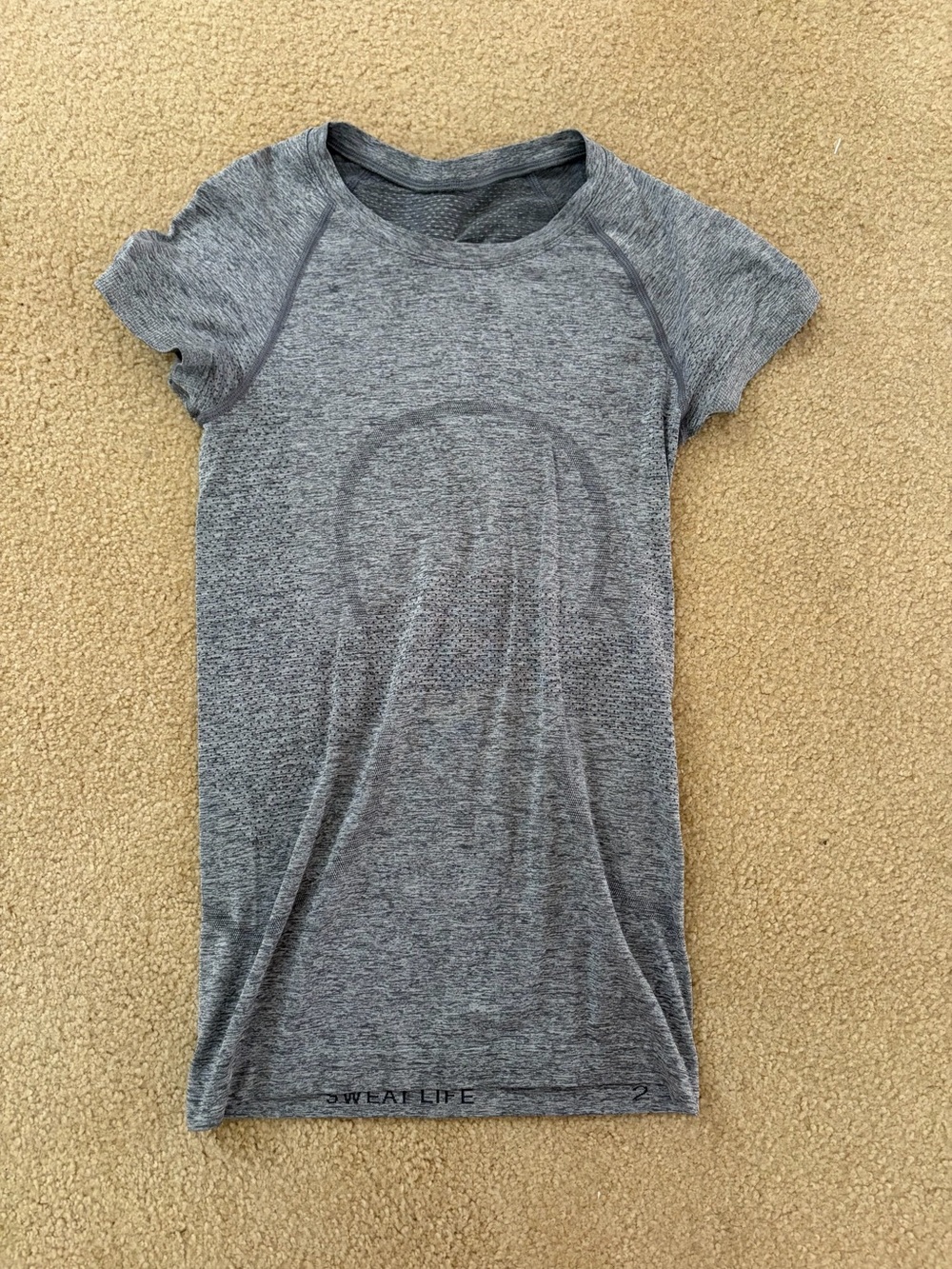 lululemon athletica Gray Short-Sleeve Swiftly Tech Tee
